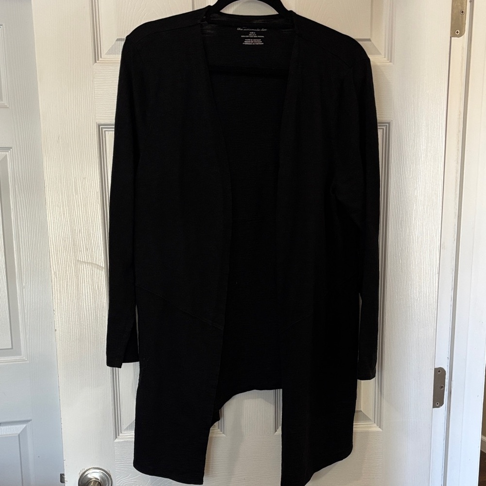 Chico's Black Open Cardigan size 2/L